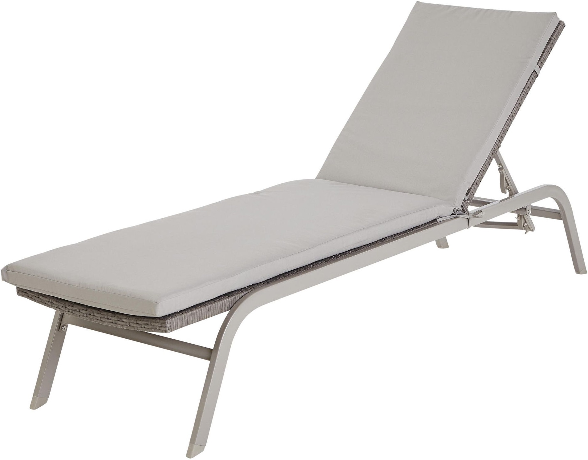 NEW Tesco San Marino Rattan Effect Garden Sun Lounger Grey eBay